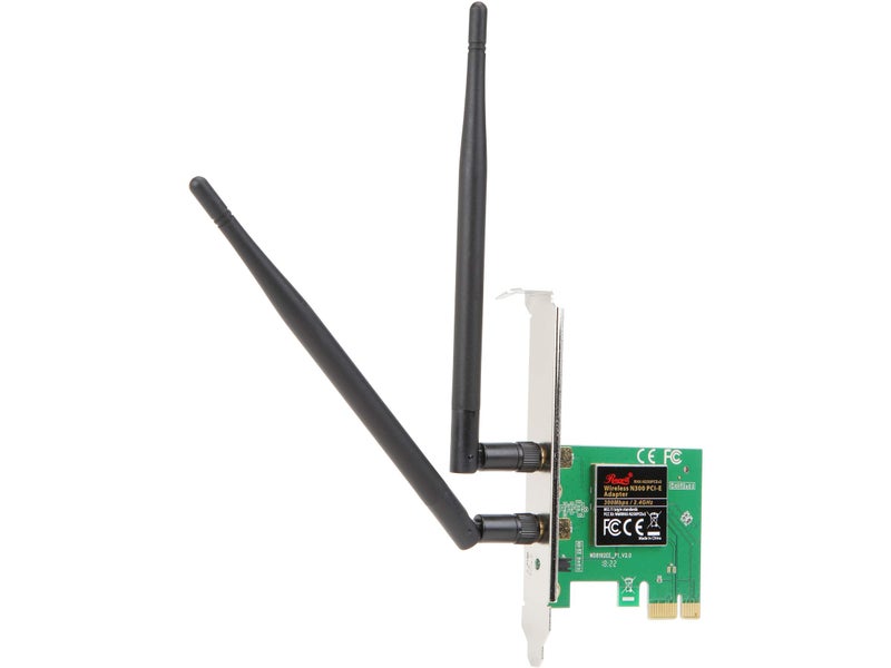 Rosewill Wireless N300 PCI-E WiFi Adapter, 300 Mbps (2.4 GHz) PCI Express Network Card for PC - Image 1